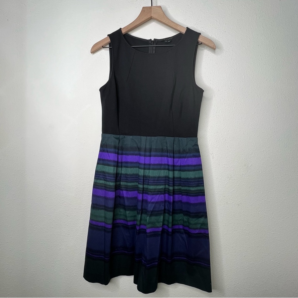 Theory Blaine Dress, black/ multi, size 6